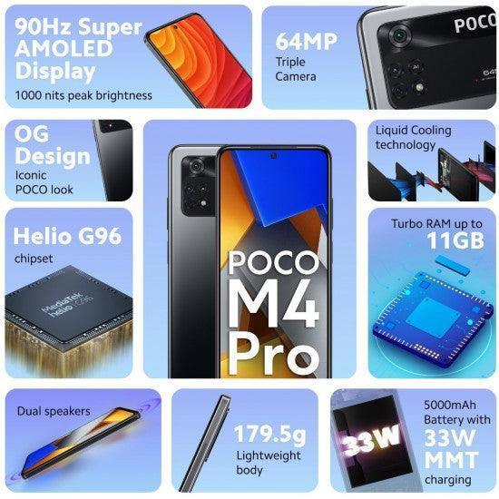 POCO M4 Pro (Power Black, 128 GB)  (8 GB RAM) Refurbished - Triveni World