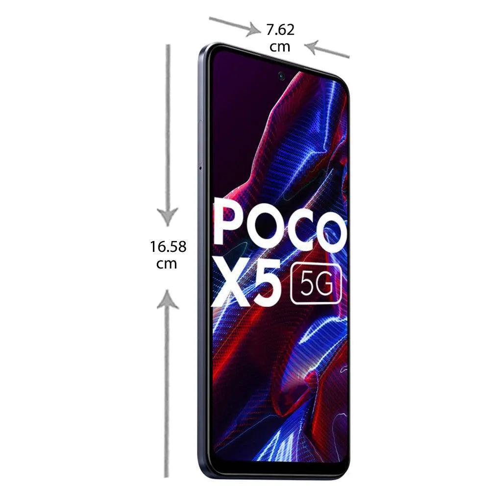 Poco X Series X5 5G 256 GB, 8 GB RAM, Jaguar Black, Mobile Phone - Triveni World