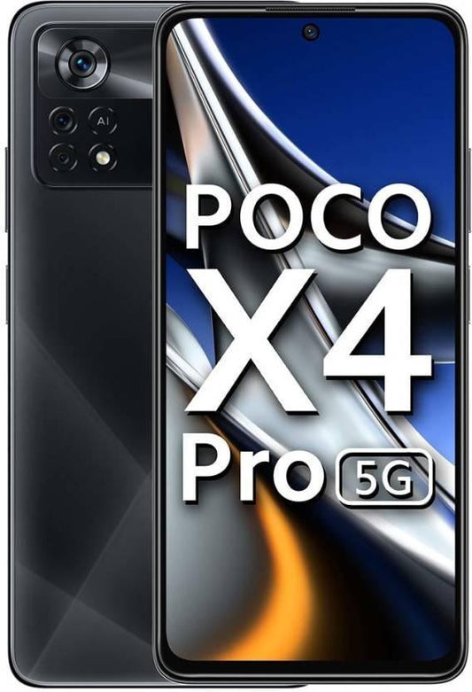 POCO X4 Pro 5G (Laser Black, 128 GB)  (8 GB RAM)Refurbished - Triveni World