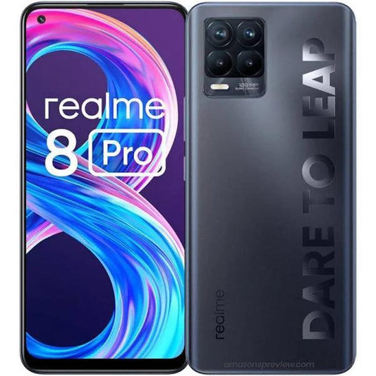 Realme 8 Pro (128GB) Black - Renewed - Triveni World