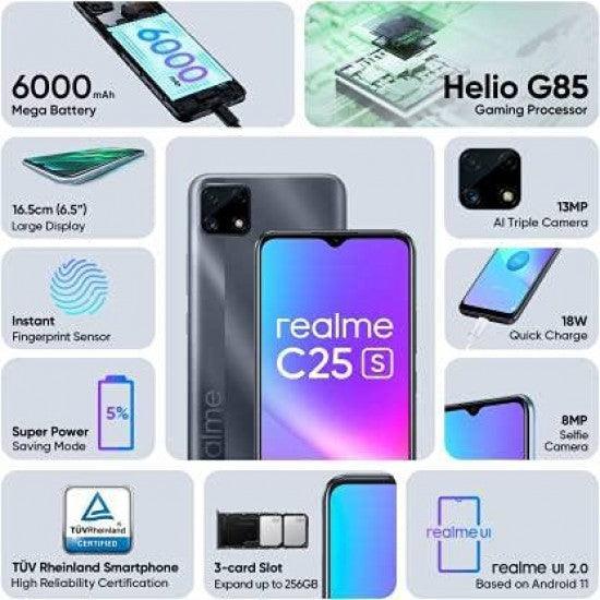 realme C25S (Watery Grey, 4GB RAM, 128GB Storage) Refurbished - Triveni World