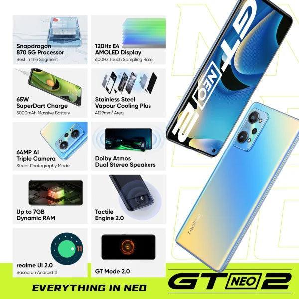 realme GT 2 NEO 12 GB RAM 256 GB Storage NEO Blue Refurbished - Triveni World