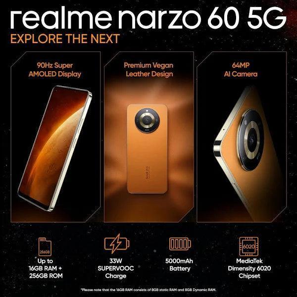 realme narzo 60 5G (Mars Orange,8GB+128GB) - Triveni World