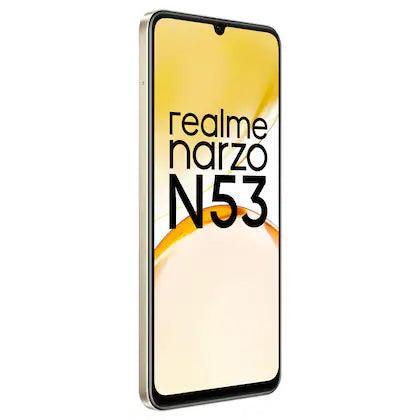 Realme Narzo N53 128 GB, 6 GB RAM, Feather Gold, Mobile Phone Refurbished - Triveni World