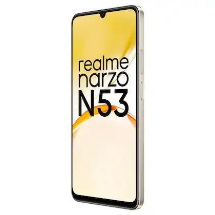 Realme Narzo N53 128 GB, 6 GB RAM, Feather Gold, Mobile Phone Refurbished - Triveni World