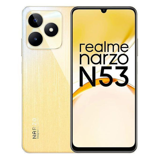 realme narzo N53 (Feather Gold, 4GB+64GB) 33W Segment Fastest Charging | Slimmest Phone in Segment | 90 Hz Smooth Display - Triveni World