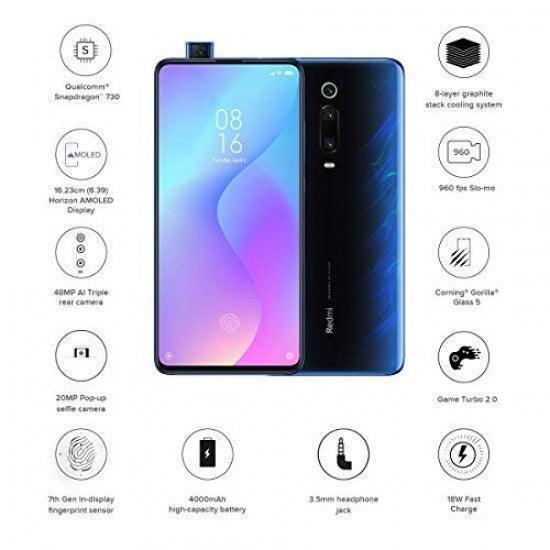 Redmi K20 (Glacier Blue, 6GB RAM, 64GB Storage) Refurbished - Triveni World