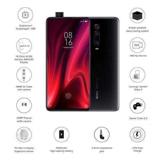 Redmi K20 Pro (Carbon Black, 256 GB) (8 GB RAM) Refurbished - Triveni World