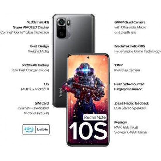 REDMI Note 10S (Shadow Black, 64 GB) (6 GB RAM) - Triveni World