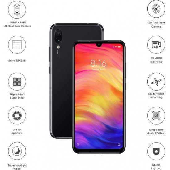 Redmi Note 7 Pro Space Black, 64GB, 6GB RAM Refurbished - Triveni World