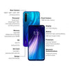 Redmi Note 8 (Neptune Blue, 6GB RAM, 128GB Storage) - Refurbished - Triveni World