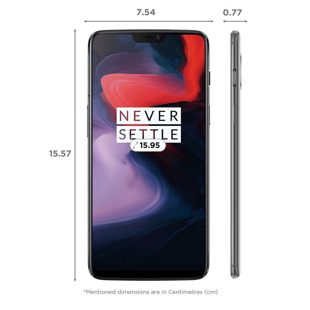 Refurbished OnePlus 6 (8GB RAM, 256GB, Mirror Black) - Triveni World