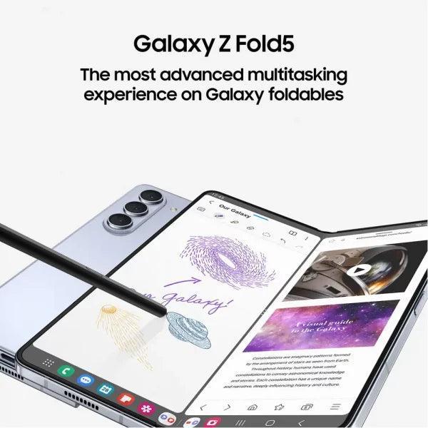 (Pre-Owned) Samsung Galaxy Z Fold5 5G (12GB RAM, 256GB Storage) (Phantom Black, Cream) - Triveni World