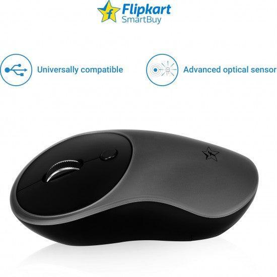 SmartBuy Turbo Wireless M7151 Mouse   (2.4GHz Wireless, Black, Grey) - Triveni World