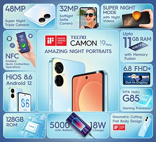 TECNO Camon 19 Neo (Ice Mirror, 6GB RAM, 128GB Storage)|Refurbished - Triveni World