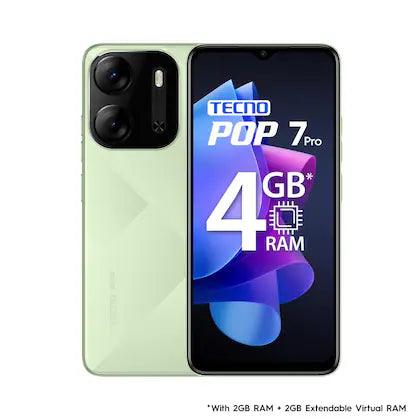 Tecno Pop 7 Pro 64 GB, 2 GB, Green, Smartphone - Triveni World