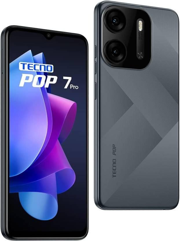 Tecno Pop 7 Pro (Endless Black, 3 GB)  (64 GB RAM) Refurbished - Triveni World