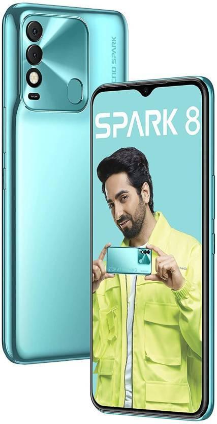 Tecno Spark 8 (Turquoise Cyan, 64 GB)  (4 GB RAM) Refurbished - Triveni World