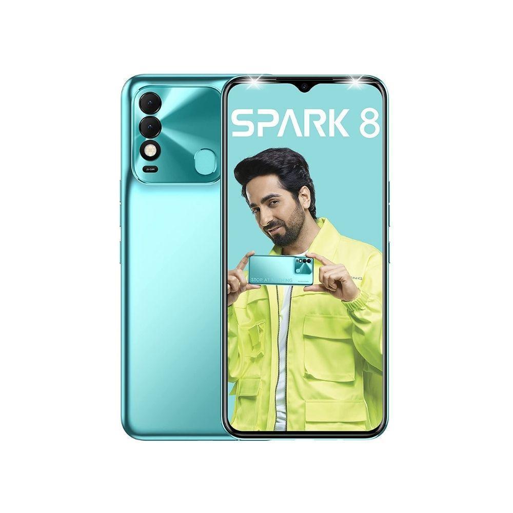 Tecno Spark 8 (Turquoise Cyan, 64 GB) (4 GB RAM) Refurbished - Triveni World