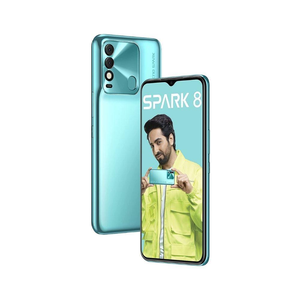 Tecno Spark 8 (Turquoise Cyan, 64 GB) (4 GB RAM) Refurbished - Triveni World