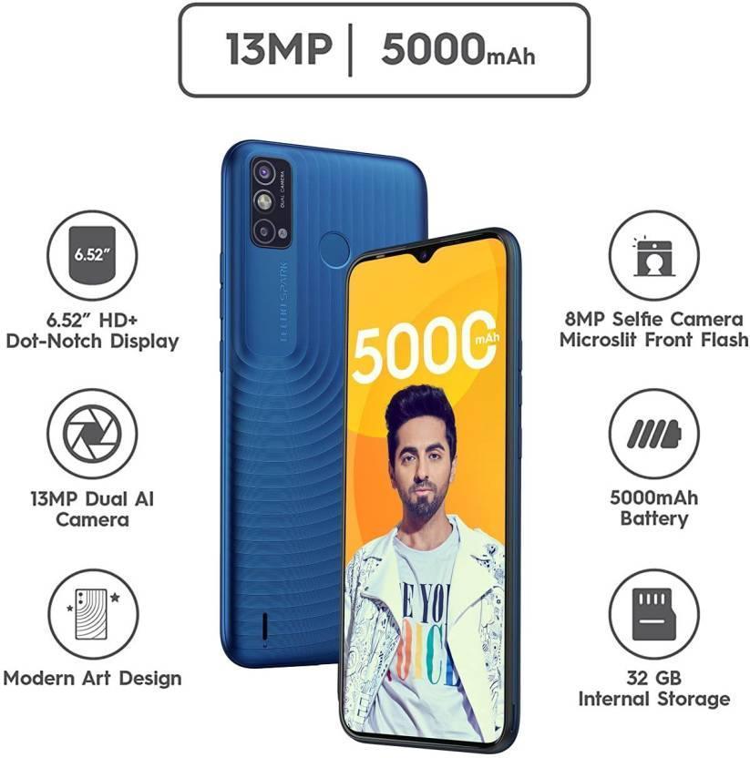 Tecno Spark Go 2021 (Galaxy Blue, 32 GB)  (2 GB RAM) Refurbished - Triveni World