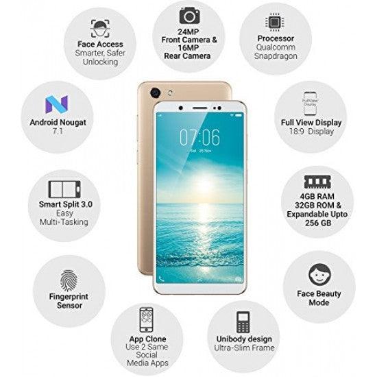 Vivo V7 (Champagne Gold, 32 GB, 4 GB) Refurbished - Triveni World