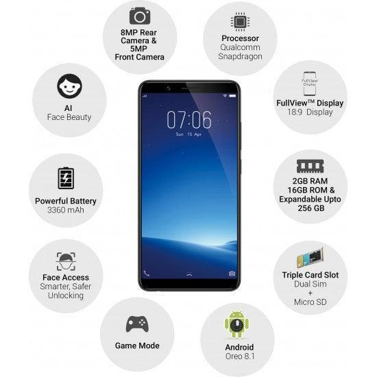 Vivo Y71i (Matte Black, STORAGE 32 GB, 3 GB RAM) Refurbished - Triveni World