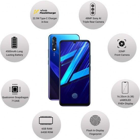 Vivo Z1x (Fusion Blue, 64 GB 6 GB RAM) REFURBISHED - Triveni World