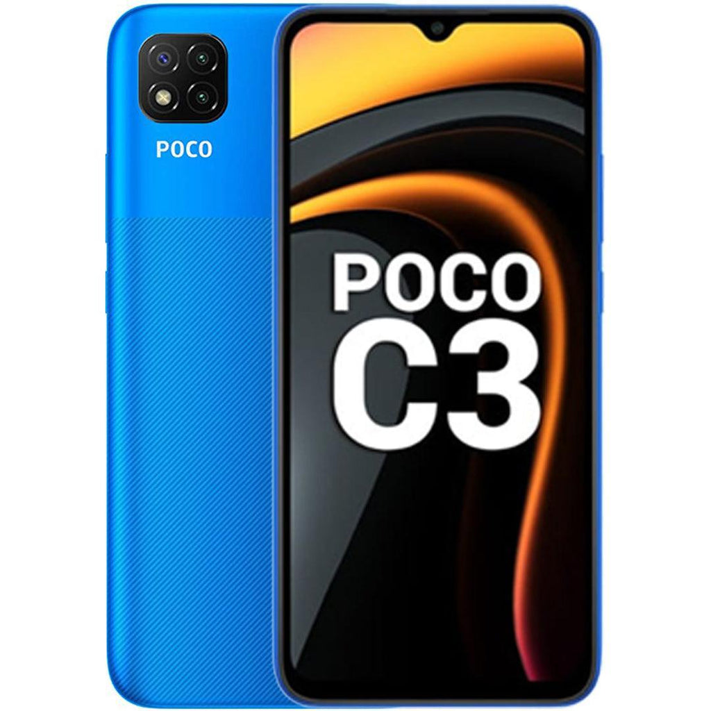 Xiaomi Poco C3 (Arctic Blue, 4GB RAM, 64GB Storage) - Refurbished - Triveni World