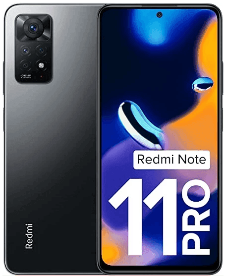 Xiaomi Redmi Note 11 Pro (Stealth Black, 6GB RAM, 128GB Storage) - Refurbished - Triveni World